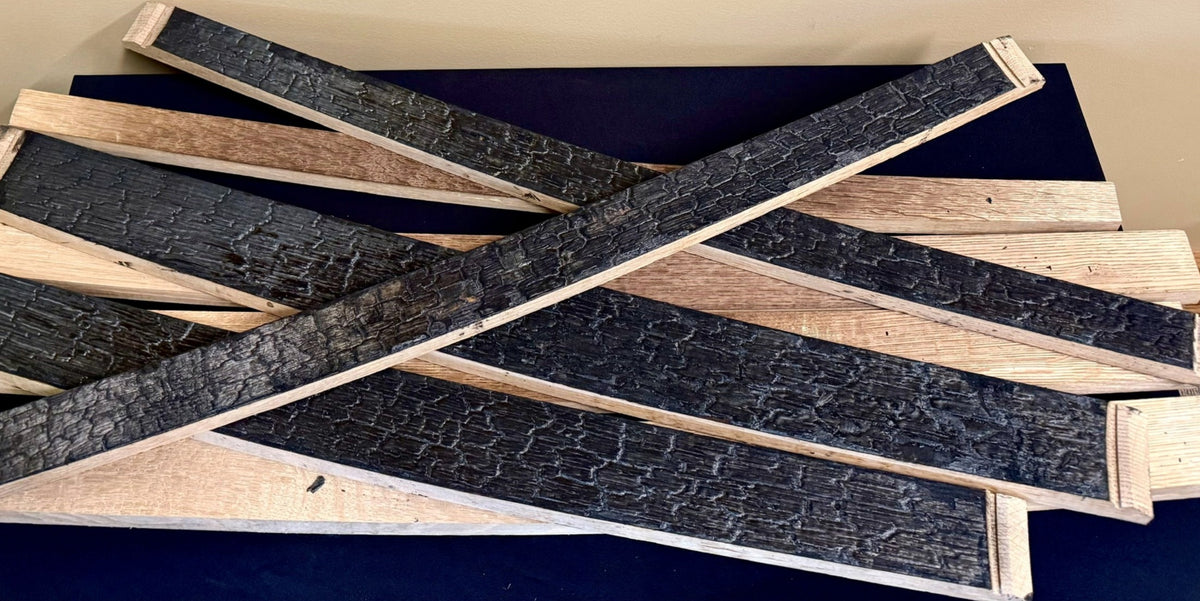 10 Pk. American White Oak Staves Milled (Variety Size Pack)
