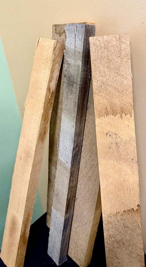 5 Pk. American White Oak Heads Raw (Variety Size Pack)