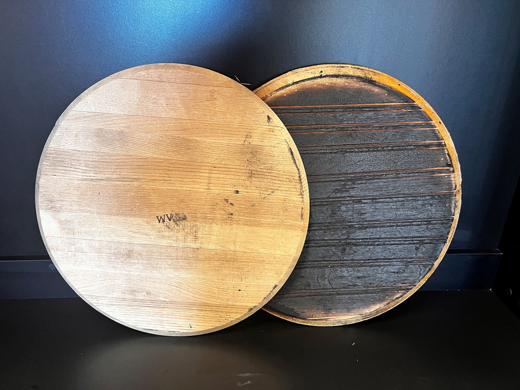 Unfinished White Oak Raw Barrel Head