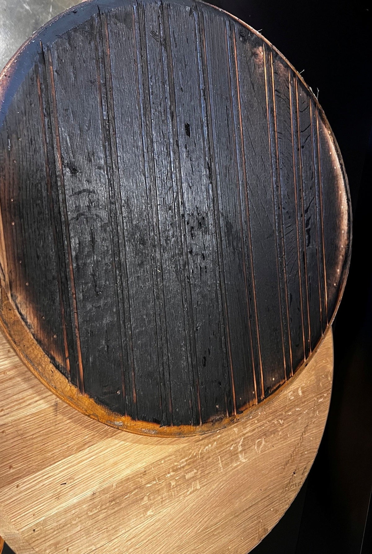Unfinished White Oak Raw Barrel Head
